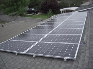 pitch roof solar panel installation
